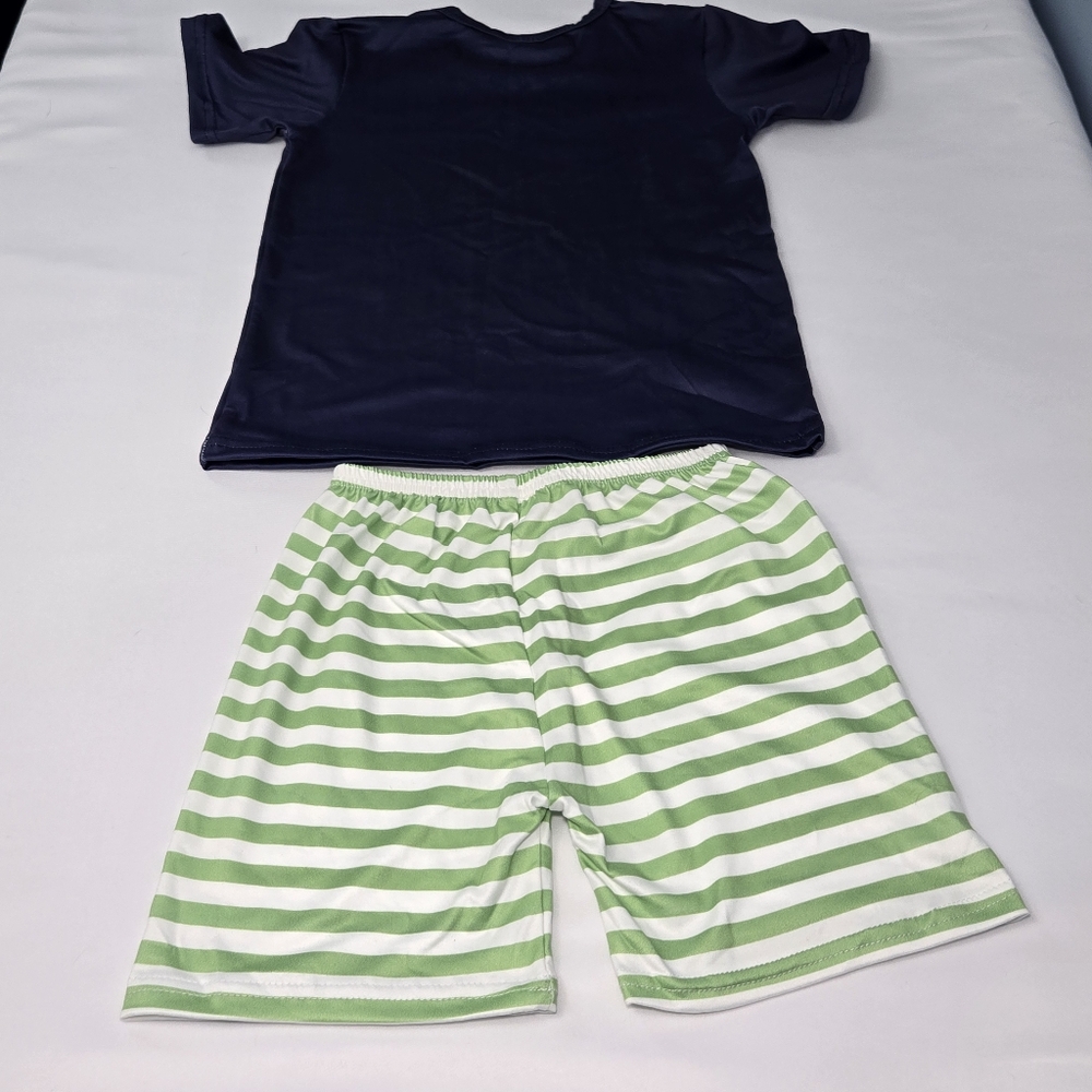 Boys NWOT 2 Piece Outfit Size 5-6T Fishing Design - Picture 2 of 10